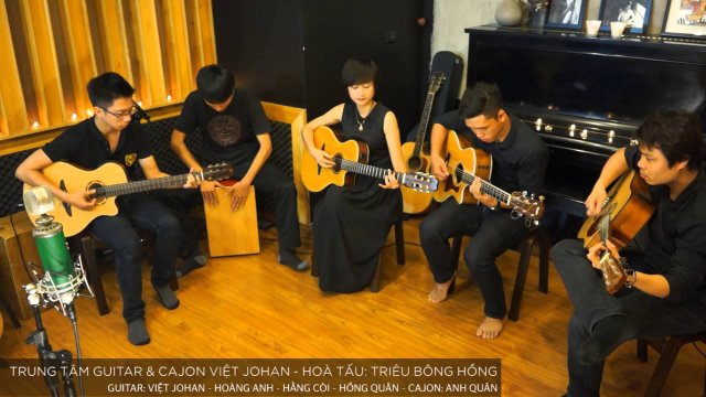 Triệu bông hồng ( Live Session - lớp guitar & cajon Việt johan ).